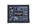 Yair Emanuel Embroidered Prayer Shawl and Tefillin Bag Set, Squares and Shapes - Blue