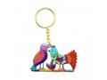 Yair Emanuel Enamel Key Chain - Two Sided Birds Design