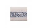 Yair Emanuel Tallit and Tefillin Bag, Star of David on Mosaic - Gray (Sold Separately)