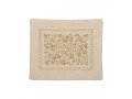 Yair Emanuel Tallit and Tefillin Bags, Embroidered Pomegranate Vines - Gold (Sold Separately)