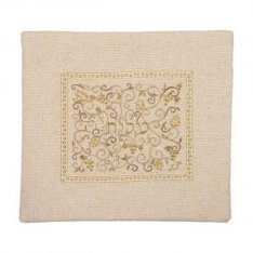 Yair Emanuel Tallit and Tefillin Bags, Sold Separately Embroidered Pomegranate Vines - Gold